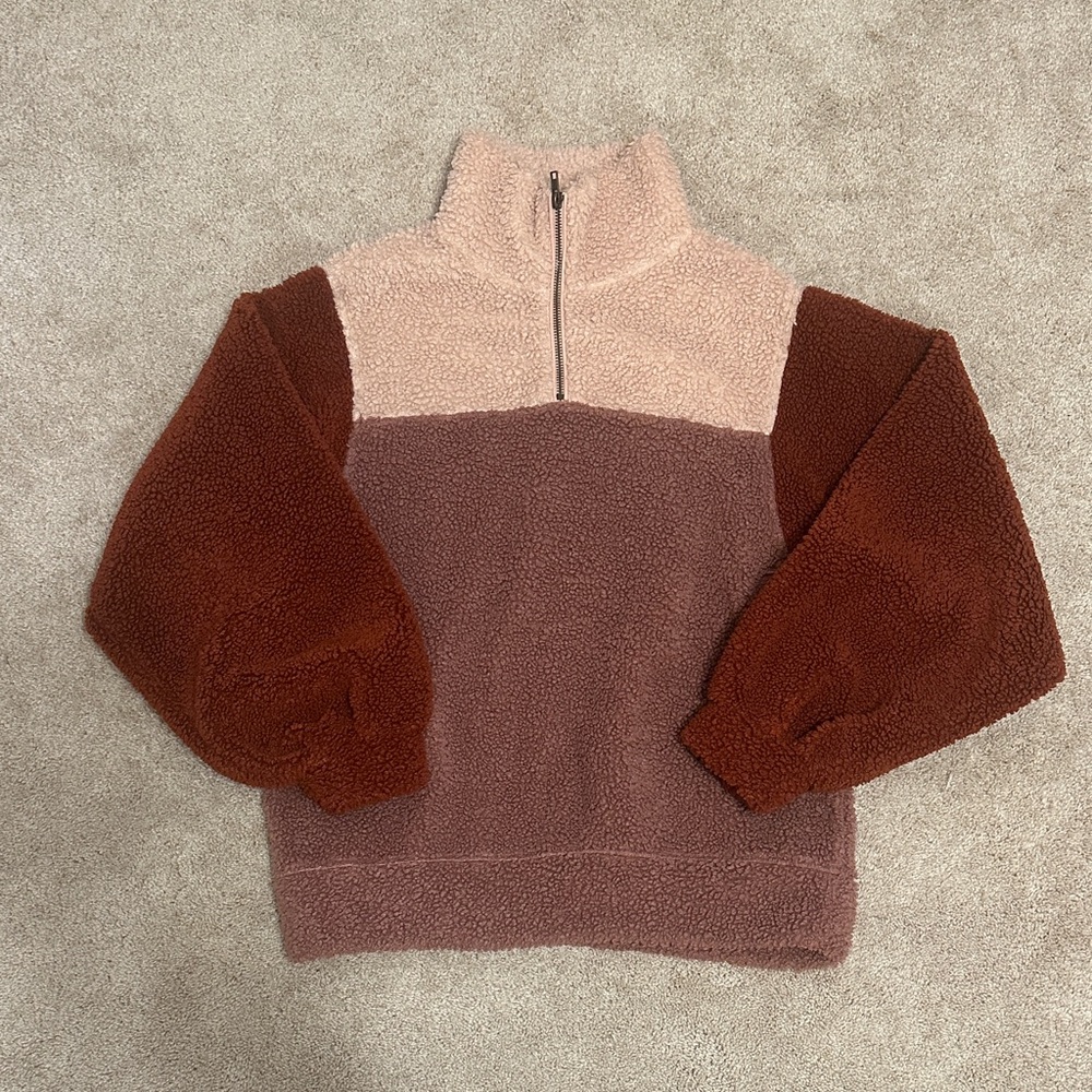 Universal Thread Color Block Quarter Zip - image 1